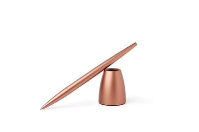 LEXON SCRIBALU Roller Pen On a Base Scribal Roller Pen Ballpoint Pen Pink Gold LS64-P1
