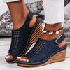 Women Wedges Sandals New Summer Luxury Sandals Open Toe Stylish High Heels Shoes for Women Platform Hollow Out Casual Sandals
