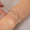 925 Silver Circular Ladder Chain Silver Bracelet