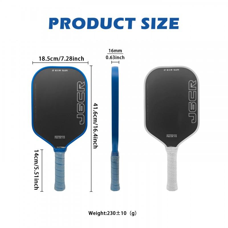 Honolulu J6CR Pickleball Paddle T700 Carbon Fiber All Skill Levels