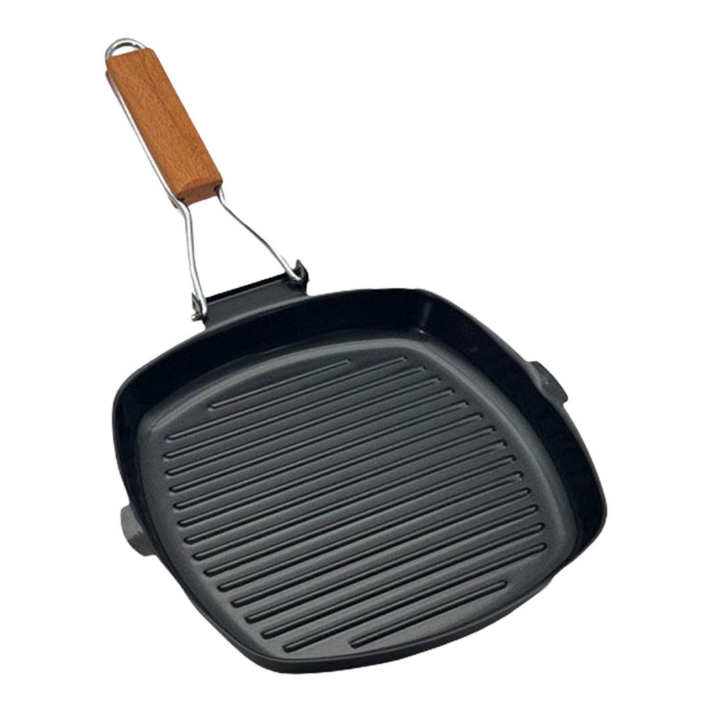 Nonstick Grilling Pan Large Skillet Indoor Cooking Pans Steak Pans Cooking Skillets Suitable for Steak and Bacon
