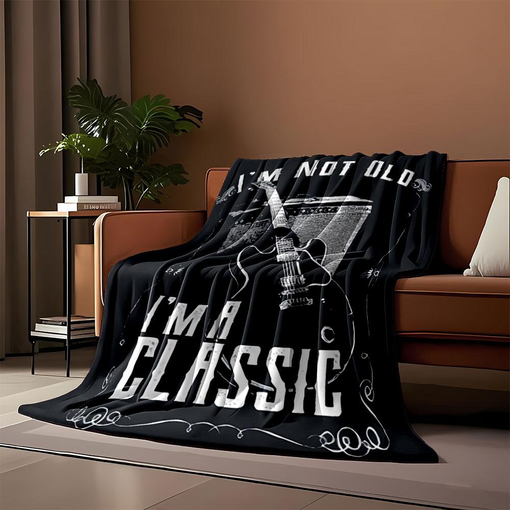 Vintage Guitar Classic Blanket for all seasons blanket lunch break throw gift