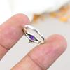 Amethyst Gemstone 925 Sterling Silver Pear Shape Handmade Jewelry Ring For Women