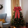 Bandkranzschleife 10 Zoll breit, 18 Zoll lange Schwänze, Weihnachtsbaumband, Winterdekoration, Weihnachtsdekoration, Haustürdekoration 6 Stück