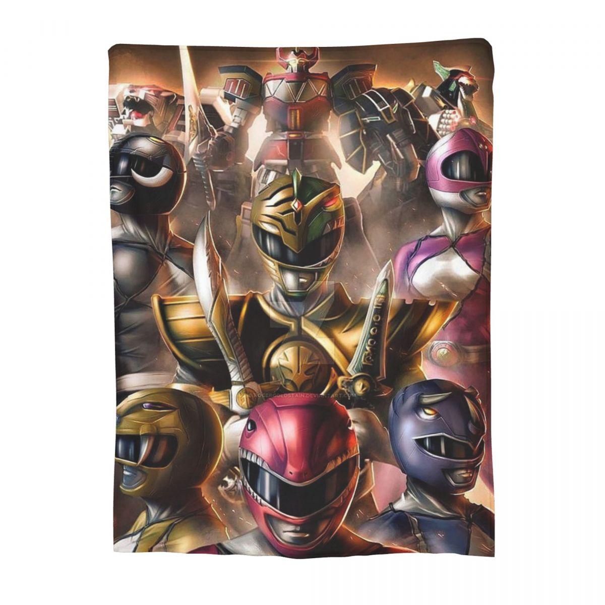 

Ковдра Mighty Morphin Power Ranger Фланелеві ковдри Покривала для диванів Постільна білизна Офісні киди Покривало Ковдра 30x40in