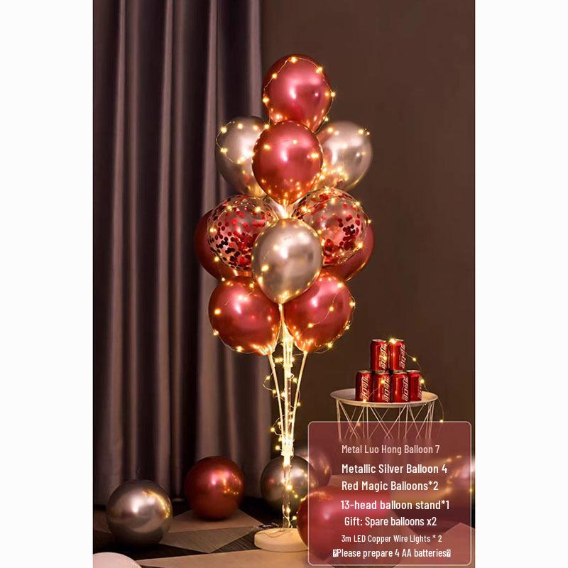 Luminous Balloon Floor Stand for Events: Birthday, Wedding, Anniversary, Party, and More.