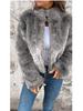 European & American Women's Fur High Neck Zipper Casual Top Coat - 2024 Autumn/Winter Collection