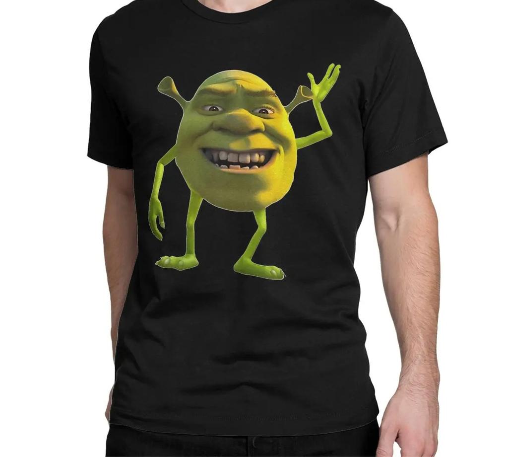 Shrek Spaß Kurzarm Rundhals Y2k T-Shirt Herren Kleidung Neu im Top T-Shirts Herren T-Shirt Camisetas T-Shirts Herren T-Shirt für Männer