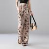 SOFSIL Women's Vintage Print Wide-Leg Casual Pants