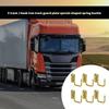 6pcs Universal E Track J Hooks for Various Truck Models Ensuring Iron Track Guard Security Across Vehicles