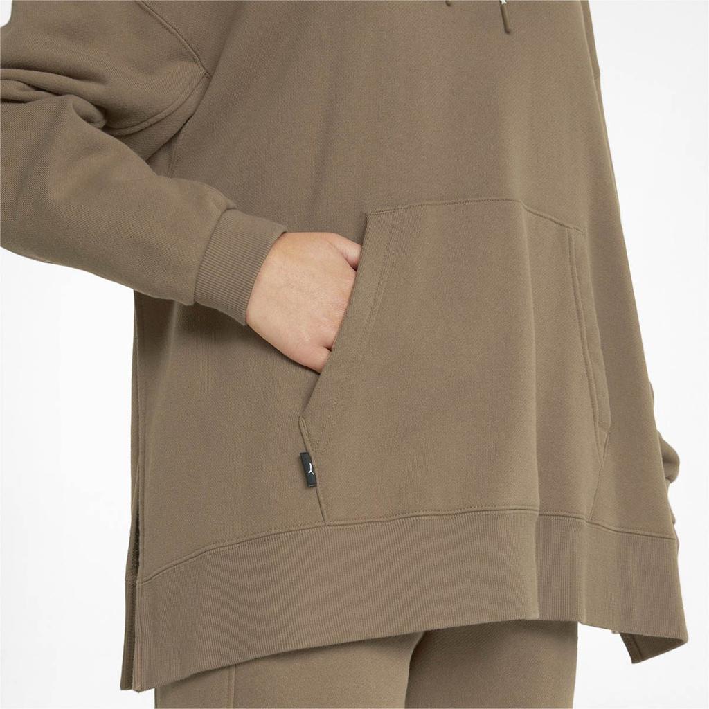 PUMA Sweatshirts Women's Brown Hooded Moderate Regular 533421-63