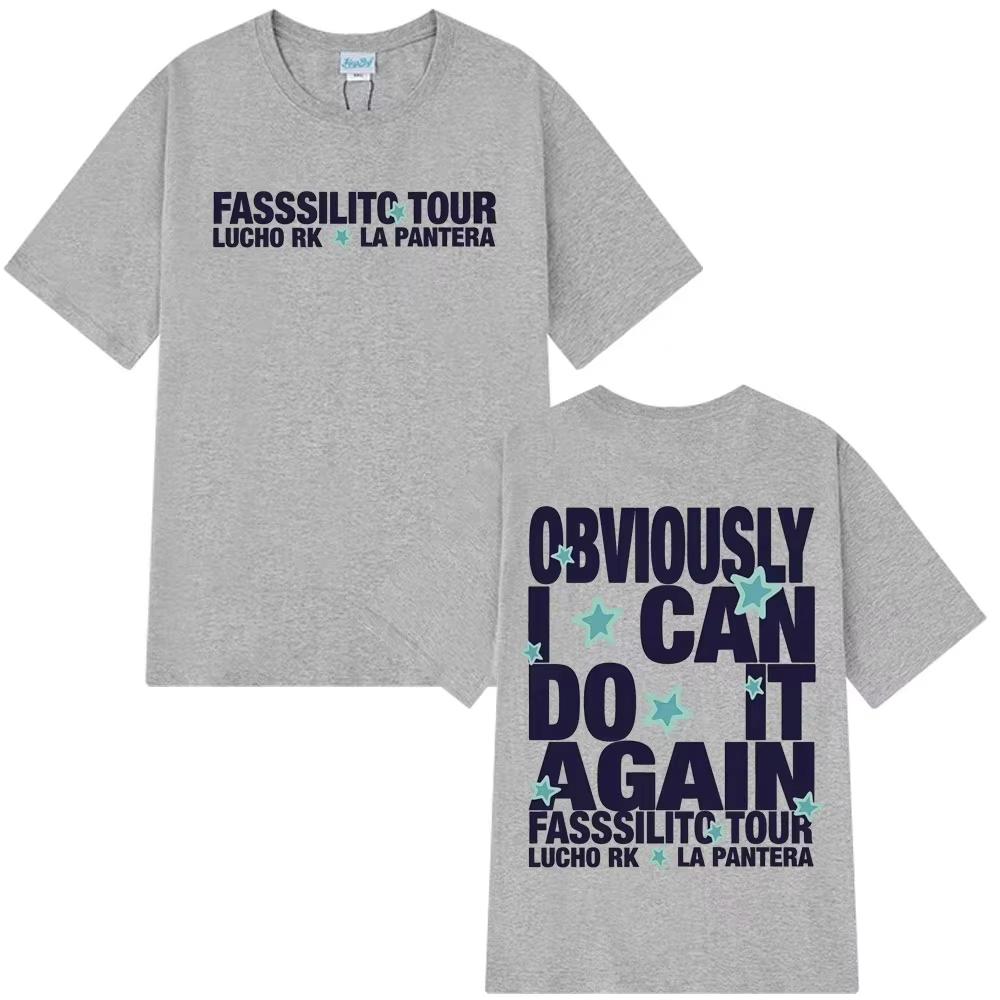 

Lucho Rk La Pantera Fasssilito Tour 2026 Print Tshirt Unisex Women Fashion Tshirts Loose Casual Shortsleeved Cotton T Shirts Top L