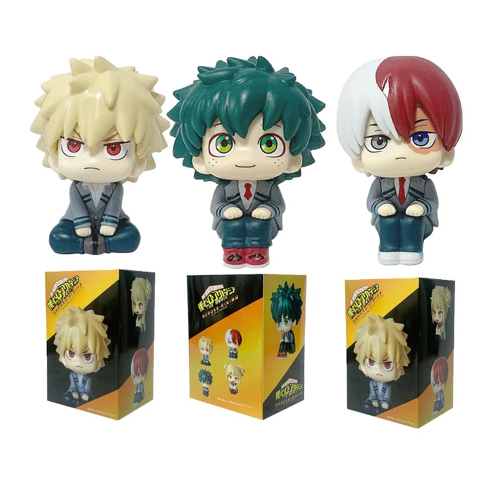 Anime Nendoroid Bakugou Katsuki Midoriya Izuku ładna figurka Todoroki So Toga Himiko model dzieci cole samochód