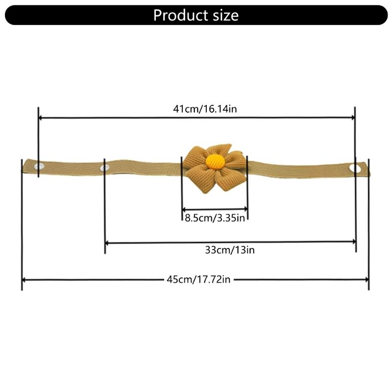 Pack of 2 Floral Elastic Curtain Tiebacks Adjustable Strap Window Drape Holdbacks for Children Room Home Office Decors