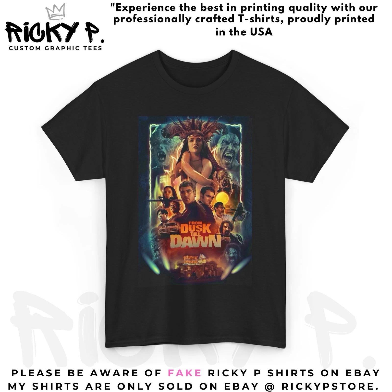 From Dusk Till Dawn Movie 100% Cotton T-shirt Mens Tees Top Unisex Heavy Cotton Tee 3XL