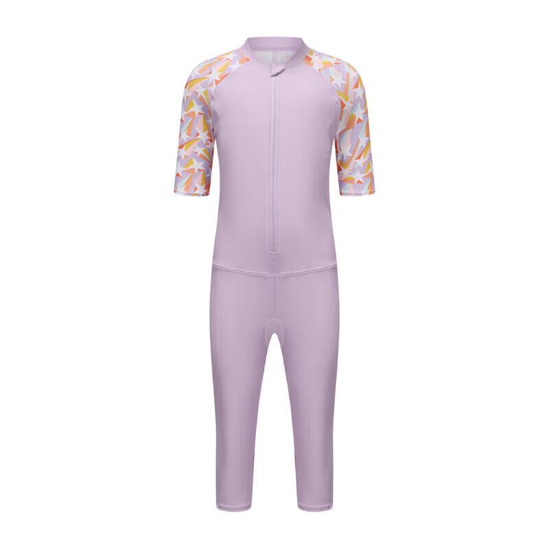 Decathlon Girls  Long Sleeve Two-Piece Swimsuit 115cm (5-6Y)