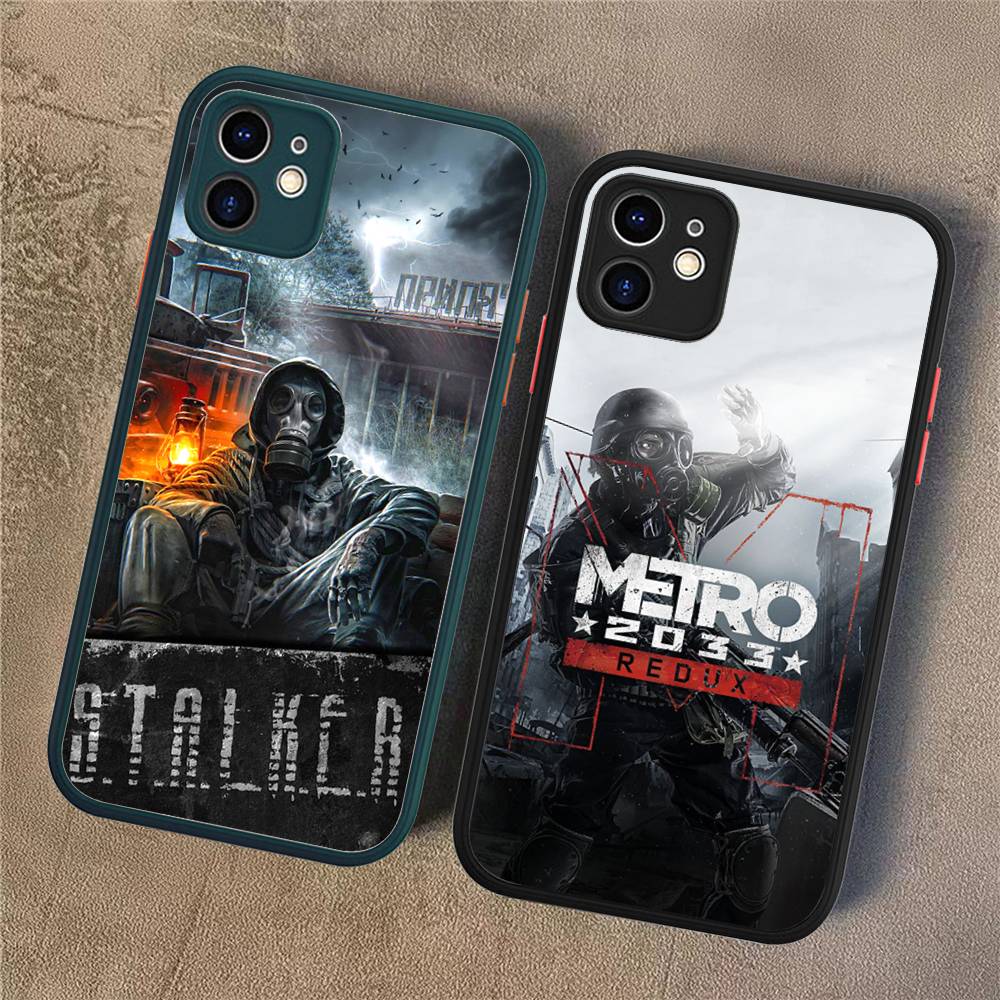 Post Apocalyptic Game Metro 2033 Phone Case For IPhone 16 15 14 Plus 15 13 12 11 Pro Max X XS MAX Matte Cover