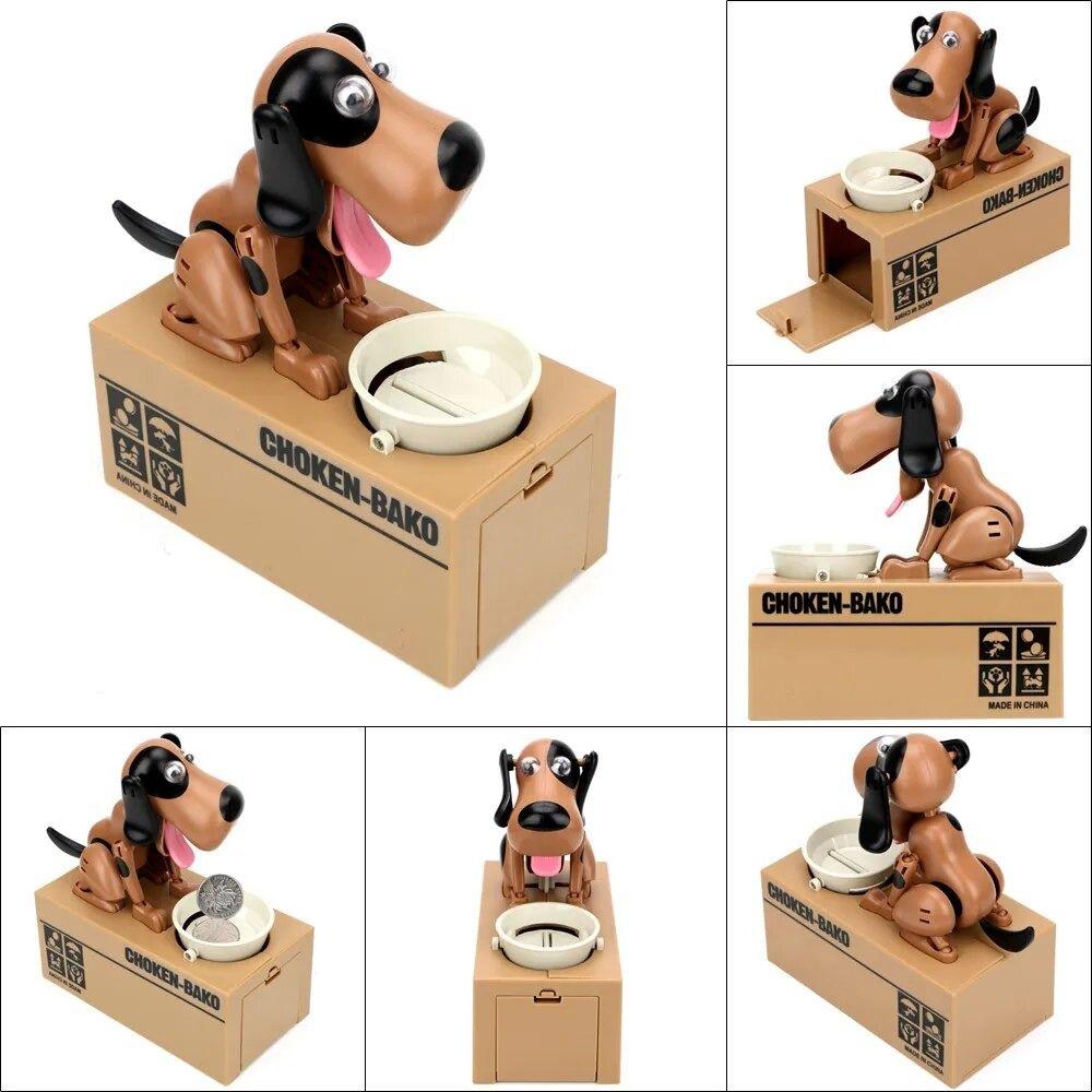Cartoon Electronic Piggy Bank Plastic Dog Saving Banks Cute Dog Money Box  Kids Toy