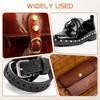 480 Sets Leather Rivets Double Caps Rivet Tubular Metal Studs with 3 Setting Tools Hammer for Leather Craft Repair