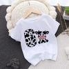 Maglietta di Compleanno Moda Mucca Numero 1-10 Maglietta di Compleanno T-shirt Ragazzo Ragazza Festa Maglietta Stampa Mucche Vestiti Regali Bambini Magliette alla Moda T-shirt
