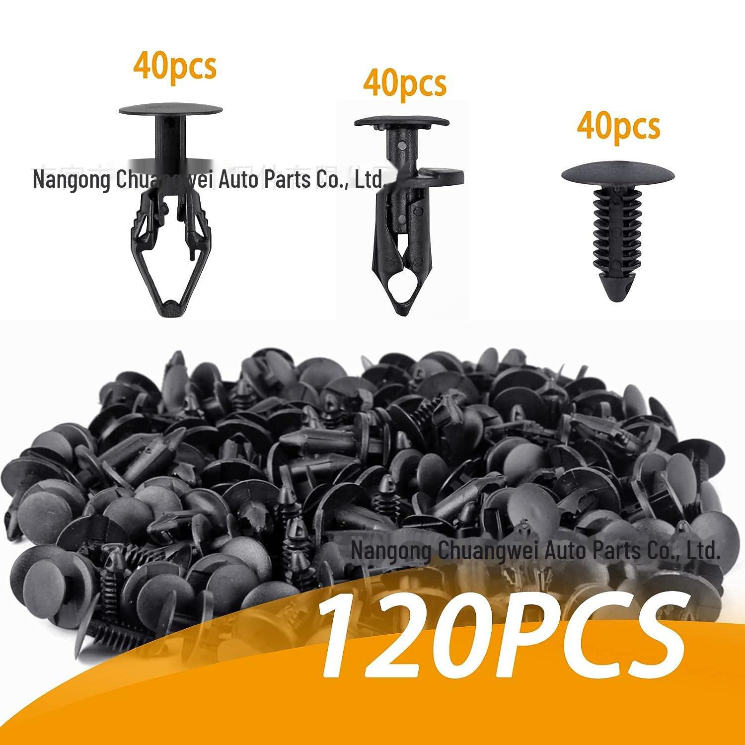

Набор фиксаторов бампера крыши автомобиля - 120 шт. Универсальные сквозные гвозди, смешанные стили