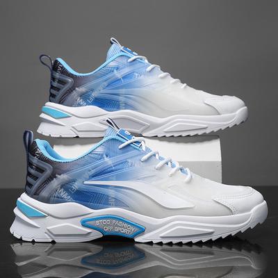 Men's Shoes New Breathable Mesh Shoes Men's Sports and Leisure Shoes Trendy Versatile White Shoes Running Dad Trendy Shoes