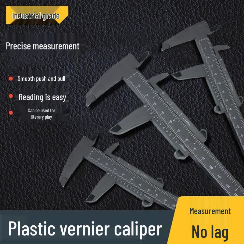 150mm Double-Scale Plastic Vernier Caliper for Jewelry and Student Measurement