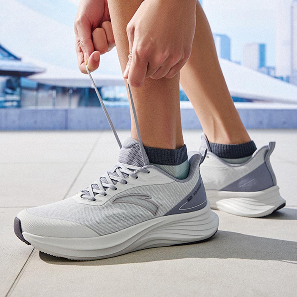 Anta Lightweight Breathable Slip-Resistant Low-Top Casual Running Shoes Men sneaker Gray 112525523-5