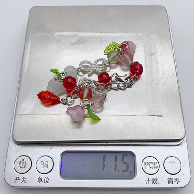 Sweet Flower Bracelet for Women Fashion Bowknot Pearl Beaded Bracelets Jewelry