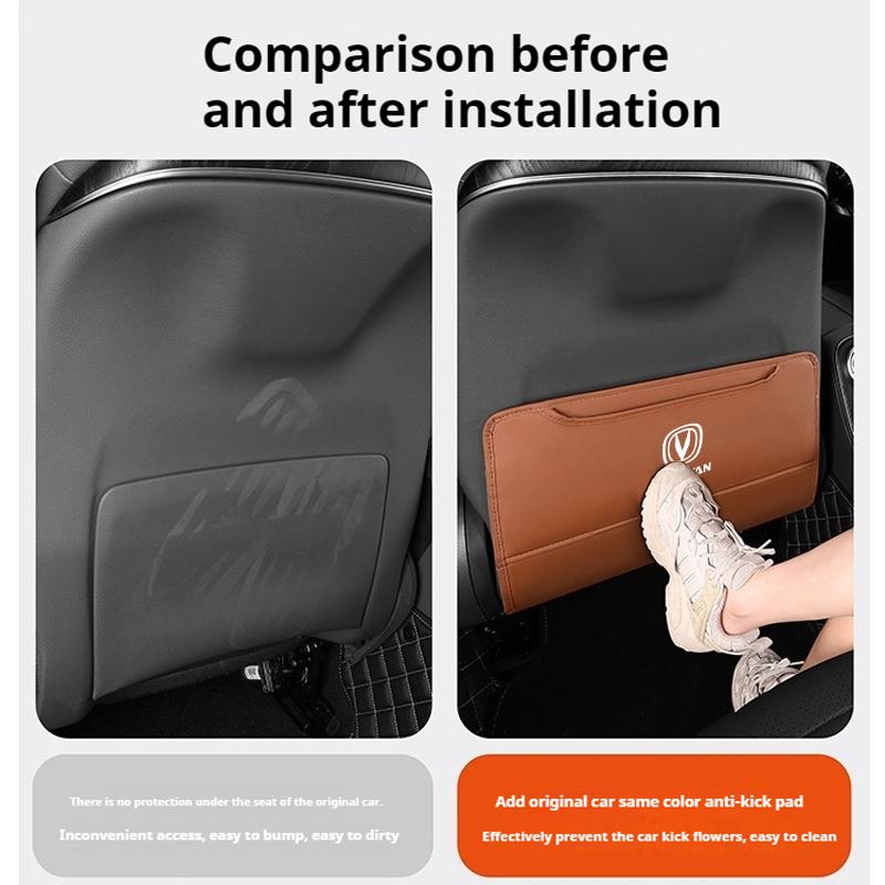 Car Anti-kick Pad Auto Seat Back Protector Pads Anti Scratch Back Seat Organizer For CHANGAN UNI-K CS55 EADO CS35 CS75 PLUS