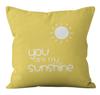 Fresh Daisy Letter Pillow Case Combination Home Sofa Pillow Cushion Cover