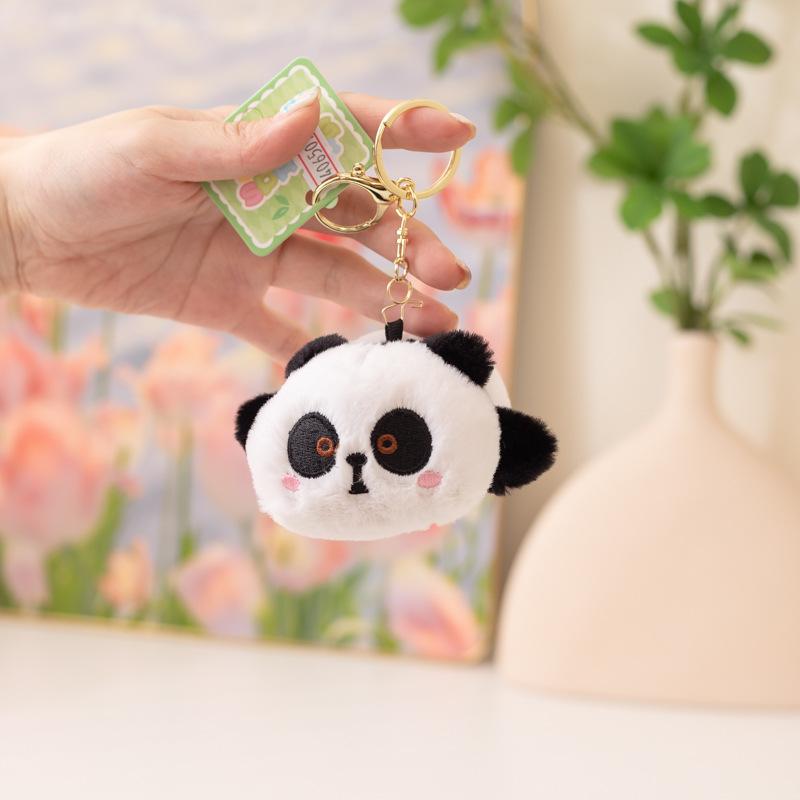 Cartoon Capibara Capybara Doll Plush Toy Hamburger Capybara Panda Small Pendant Bag Keychain