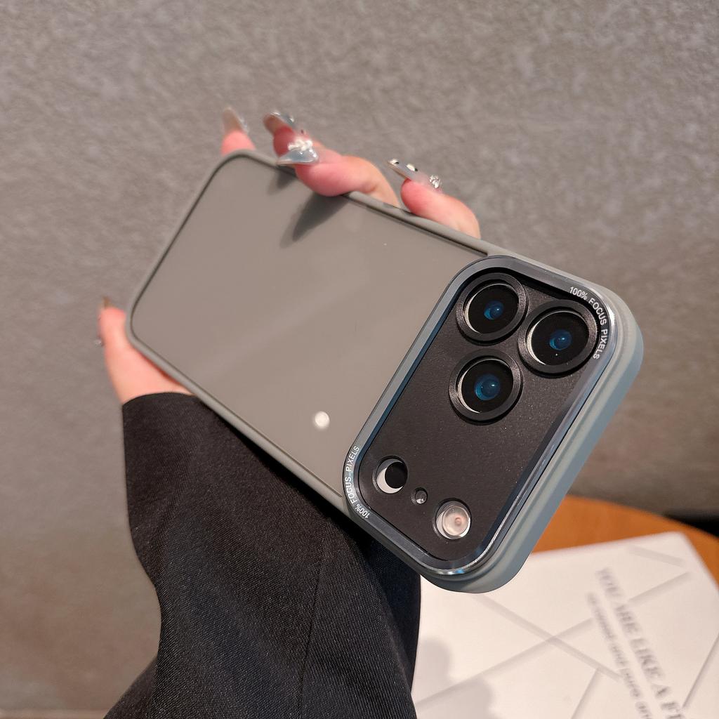 Metal Eagle Eye Lens Suitable for IPhone17PROMAX Transparent Mobile Phone Case Apple 16 High End Sense Anti Fall Hard 15