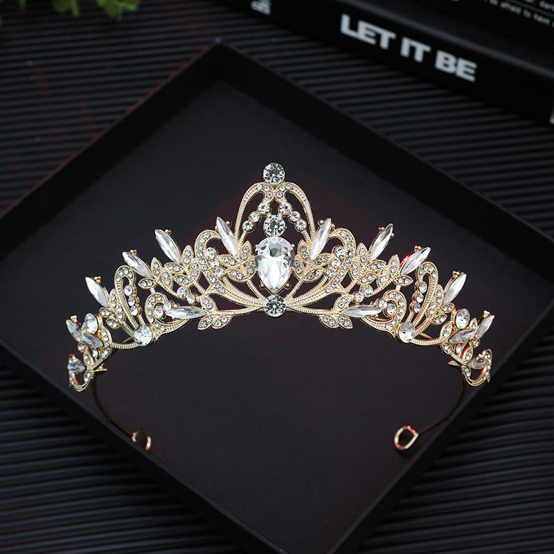 

Baroque Retro Black Luxurious Crown Bride s Headwear Wedding Dress Wedding Accessories Birthday Girl s Crown