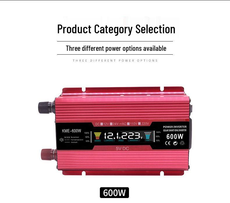 Little Genius 2000W Car Inverter 12V to 110V/220V with LCD Display