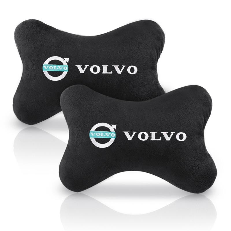 Car Headrest Cover Auto Seat Cover Head Neck Rest Pillow for Volvo XC90 V90 V60 XC60 V40 S80 S60 S90 C40 XC40 V70 XC70