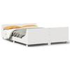 Solid Wood Bed without Mattress White 140 x 200 cm Pine Wood