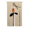 Cortinas Noren Estilo Chino para Puerta, Cortina Media Colgante de Poliéster para Separación de Comedor Izakaya, Entrada de Cocina, Lavable, Lista para Ventana