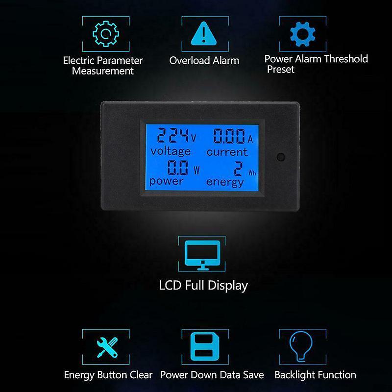 Digital Display Multimeter Voltage Current Power Electric Energy Meter PZEM-061