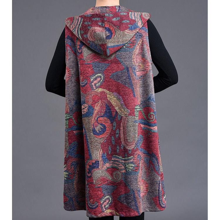 2026 Spring/Autumn New Fashionable Mom's Clothing Plus Size Middle Aged and Elderly Women's Elegant Vest Jacket