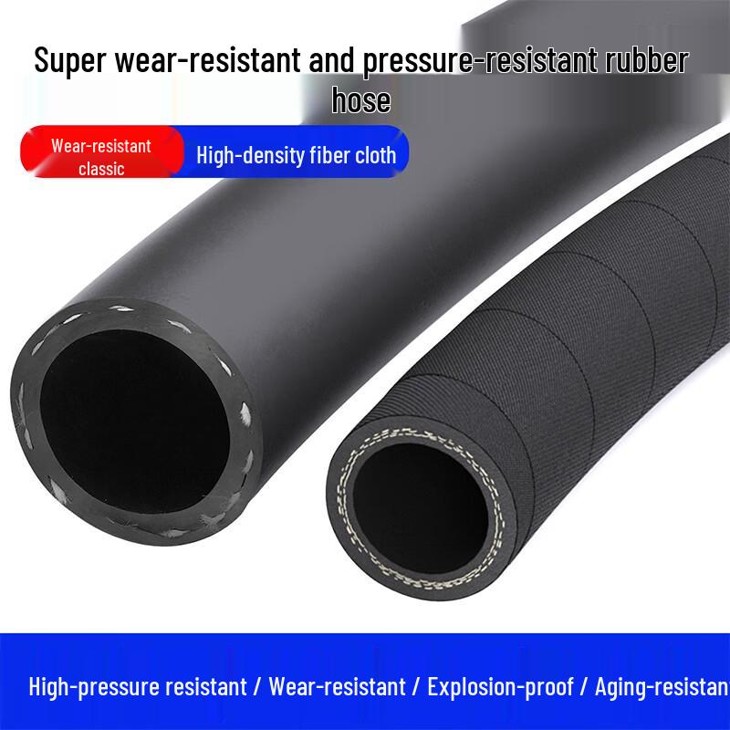 High-Pressure Black Fabric-Reinforced Rubber Hose