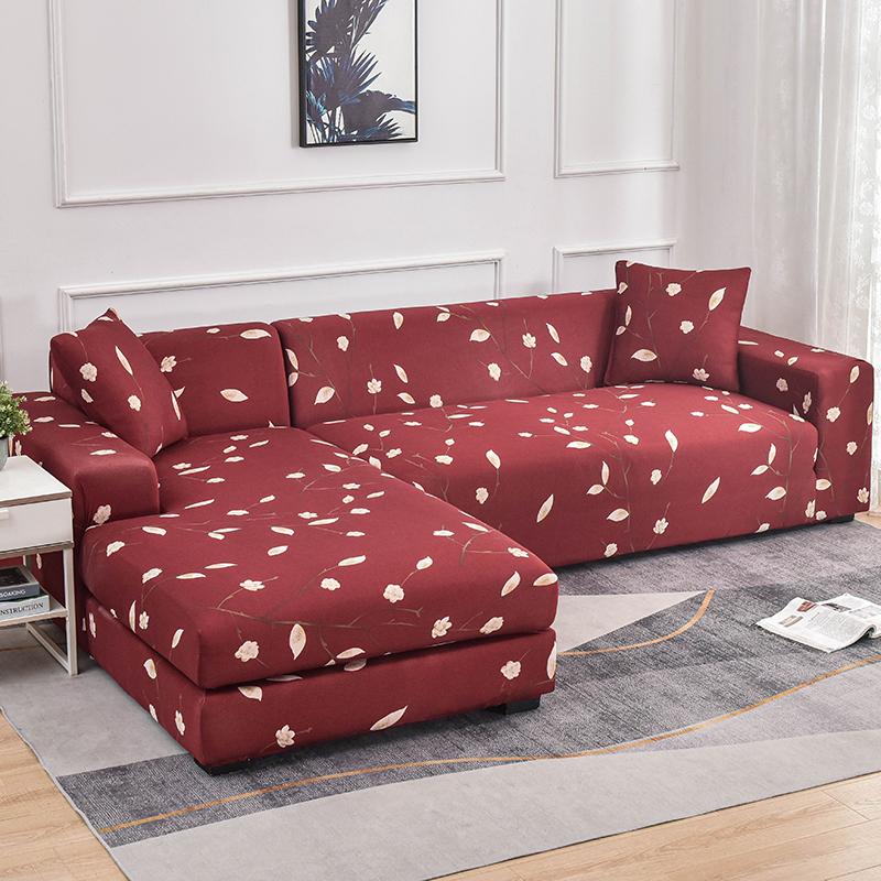 Stretch Couch Covers Soft All-Inclusive Armchair Sofa Slipcover Fitted L-Shaped, Sectional, Chaise Sofa Cover 1/2/3/4 Seater 1Pc