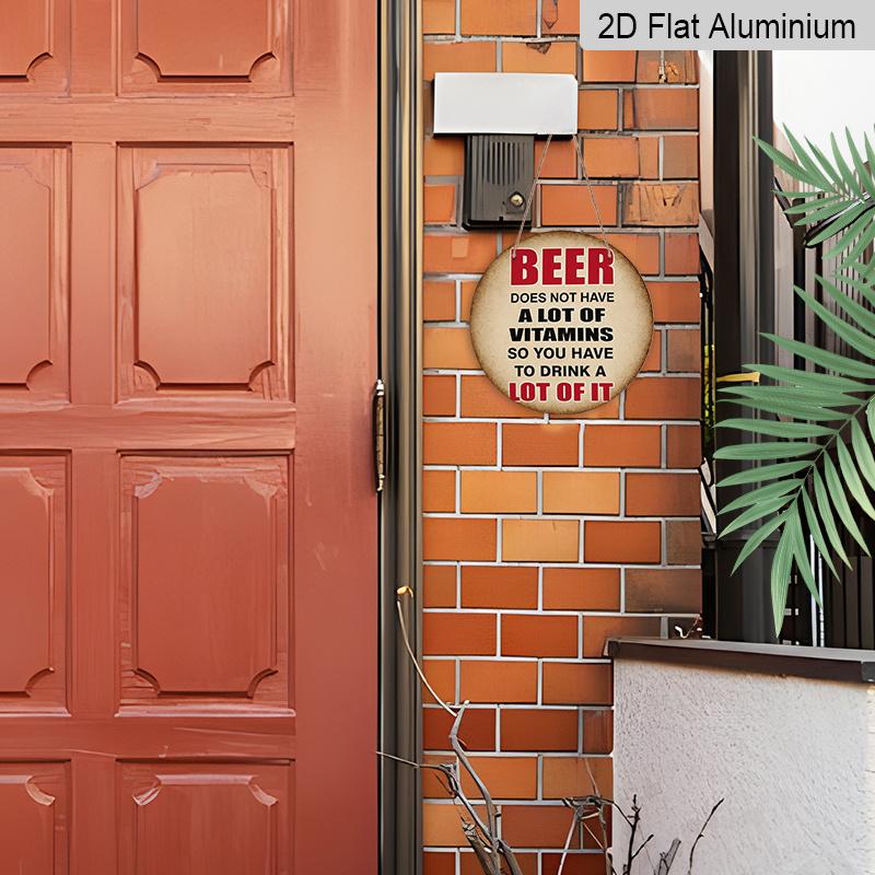 2D Flat 1pc, 8x8 in, You Need A Lot of Beer Themed Aluminum Metal Sign, Suitable for Bedrooms, Kitchens, Dining Rooms and Bars- Ideal for Home