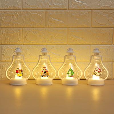 LED Lantern Christmas Decorations Lights WarmLight Handheld Window Display Christmas Tree Pendant Creative Props for Room Decor