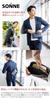 Mini Shoulder Genuine [SONNE] Bag, Leather, Men's, Navy, SO-SOX011-NV
