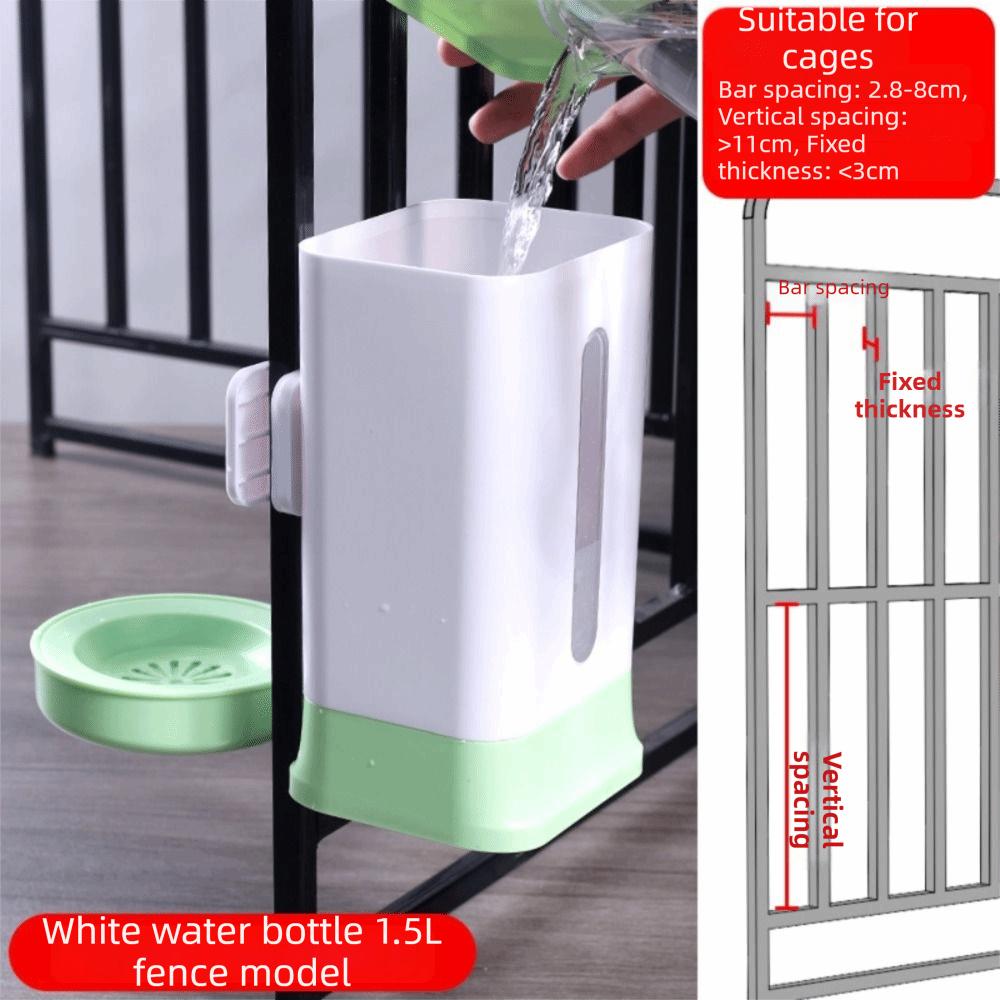 Leak-Proof Dog Water Dispenser Large Capacity Hanging Crate Water Bowl Dog Cage
