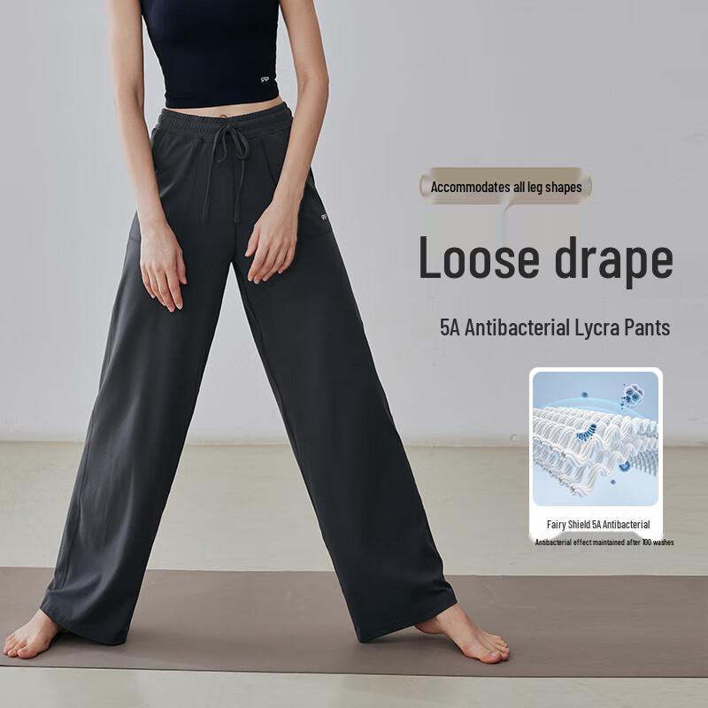 GIGT Women s Straight Wide-Leg Yoga & Sports Pants M