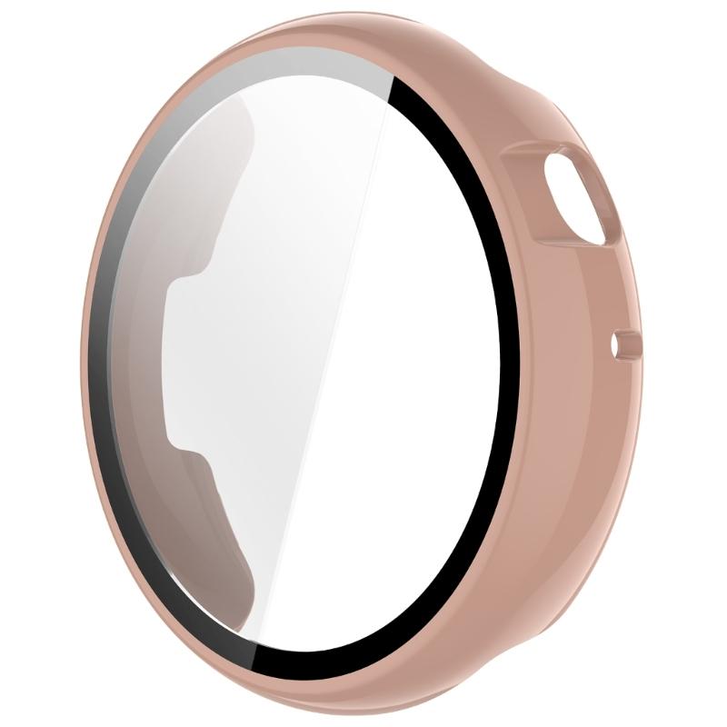 Case for Watch Fit 44mm Tempered Glass Screen Protectors & Hard PC Protective Bumper Smartwatch Accessories