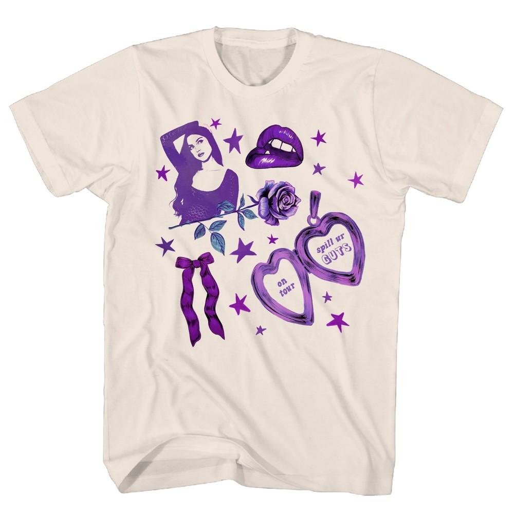 

Olivia Rodrigo Tour Collage Mens T Shirt Music Classic Band Tee New Natural Unisex T-Shirt XXXL