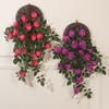 Artificial Flower Rattan Decoration Wall Hanging Roses Fake Hanging Flowers Decorative Flowers Wreath Wedding Home Garden Decor